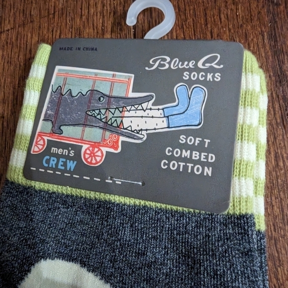 Blu q I almost died socks, blu q socks, Men shoe Sz 7-12 - Picture 5 of 10